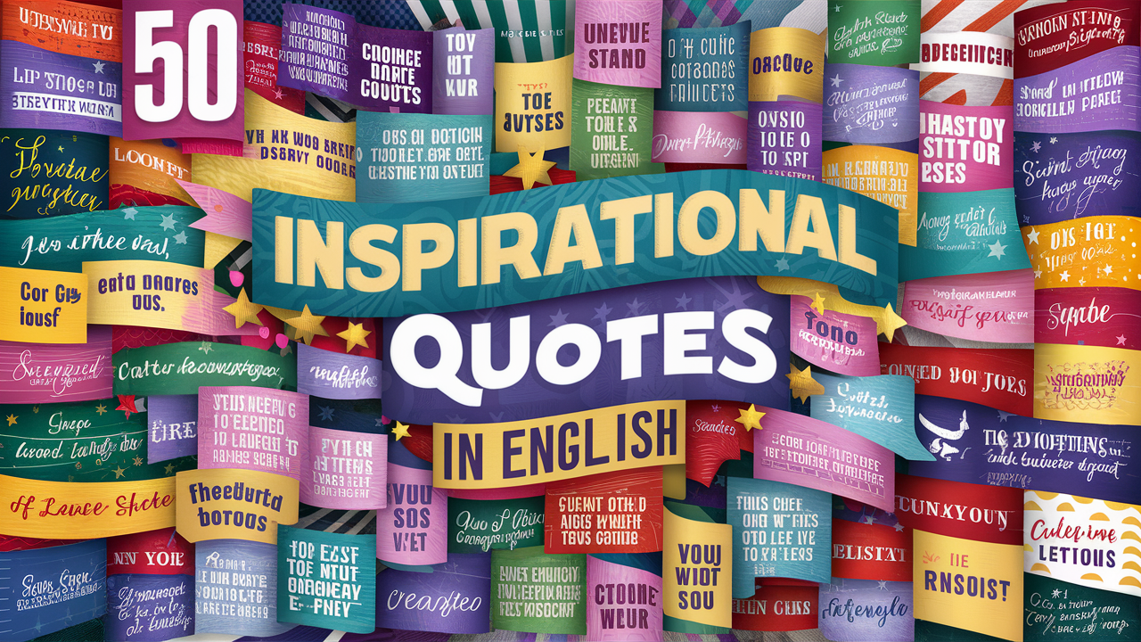 50 Inspirational Quotes in English to Uplift Your Spirit - aqwaloquotes.com